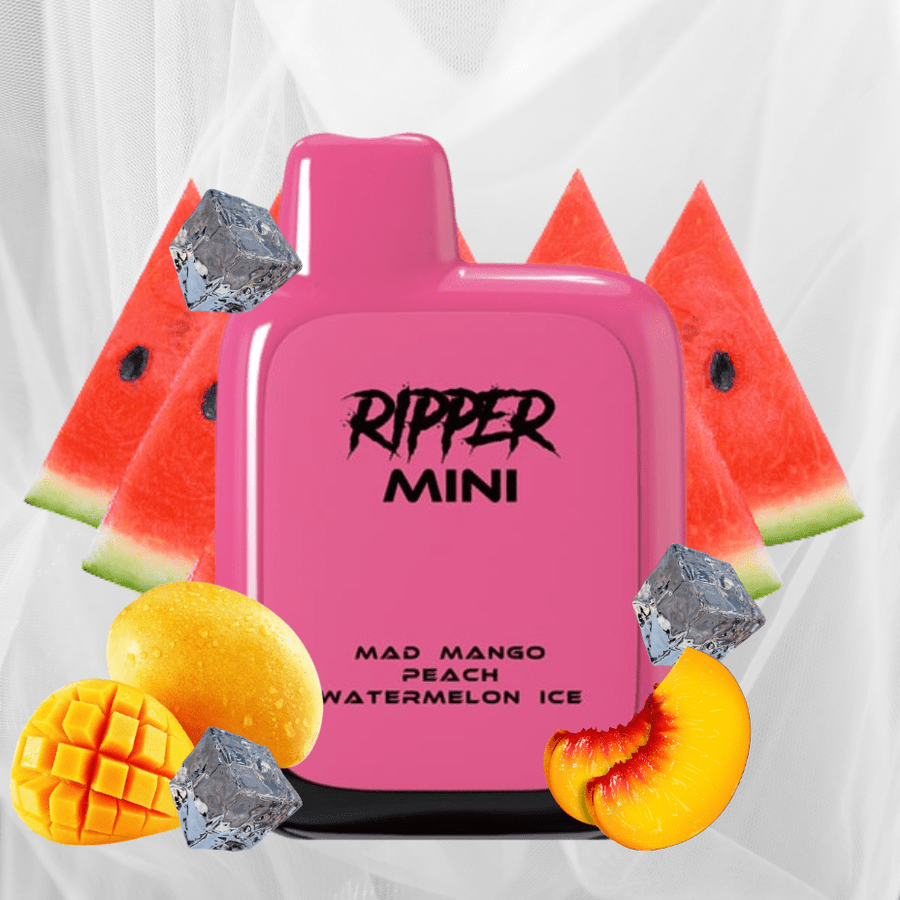 Rufpuf Ripper Mini Disposable Vape-1100 1000 puffs / Mad Mango Peach Watermelon Ice Okotoks Vape SuperStore Okotoks Alberta