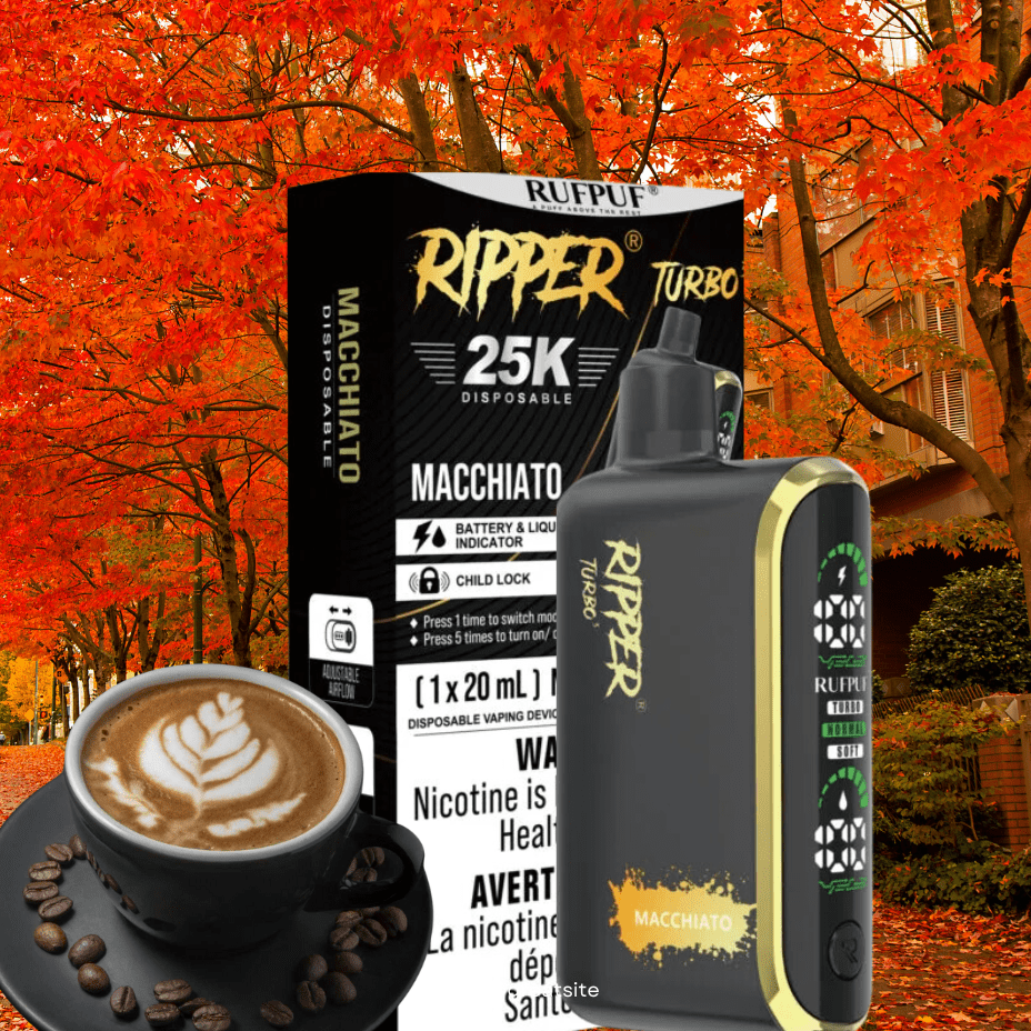 Rufpuf Ripper T3 Disposable Vape-Macchiato 25000 Puffs / 20mg Okotoks Vape SuperStore Okotoks Alberta