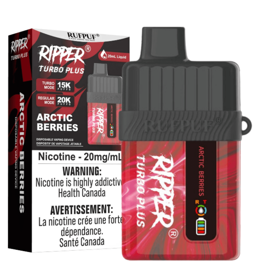 RufPuf Ripper Turbo Plus 20K Disposable Vape - Arctic Berries 20000 Puffs / 20mg Okotoks Vape SuperStore Okotoks Alberta