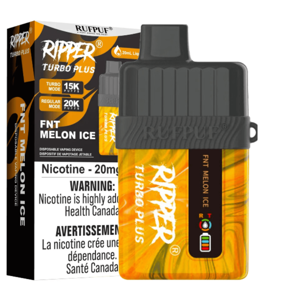 RufPuf Ripper Turbo Plus 20K Disposable Vape - Melon FNT Ice 20000 Puffs / 20mg Okotoks Vape SuperStore Okotoks Alberta