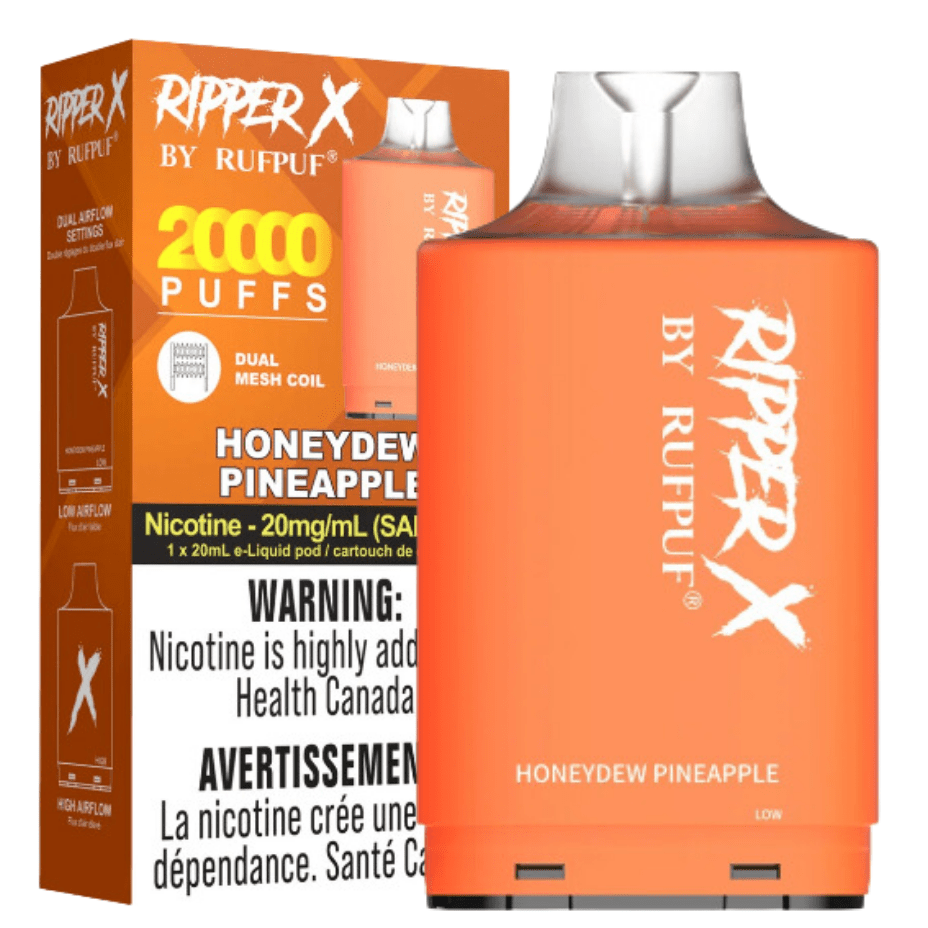 RufPuf Ripper X 20K - Honeydew Pineapple 20000 Puffs / 20mg Okotoks Vape SuperStore Okotoks Alberta