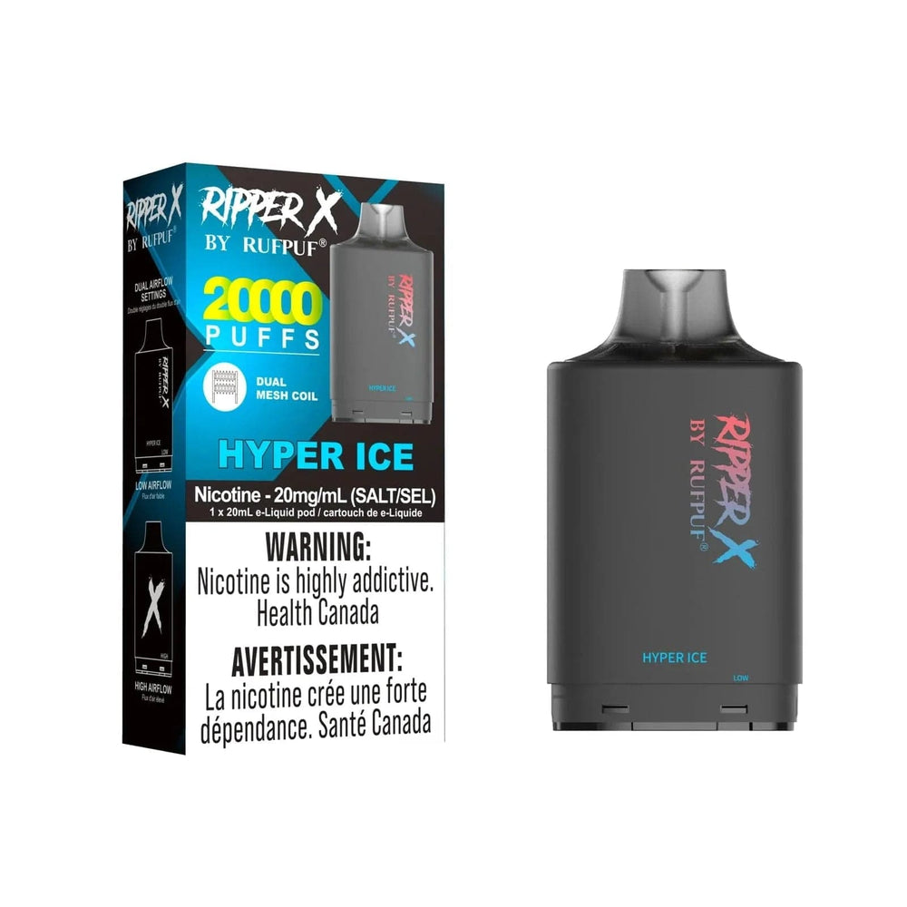 RufPuf Ripper X 20K - Hyper Ice 20mg / 20000 Puffs Okotoks Vape SuperStore Okotoks Alberta
