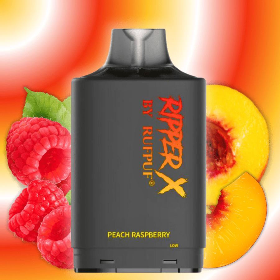 RufPuf Ripper X 20K - Peach Raspberry 20mg / 20000 Puffs Okotoks Vape SuperStore Okotoks Alberta
