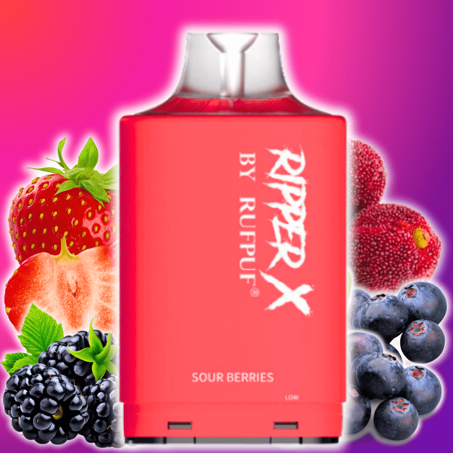 RufPuf Ripper X 20K - Sour Berries 20mg / 20000 Puffs Okotoks Vape SuperStore Okotoks Alberta