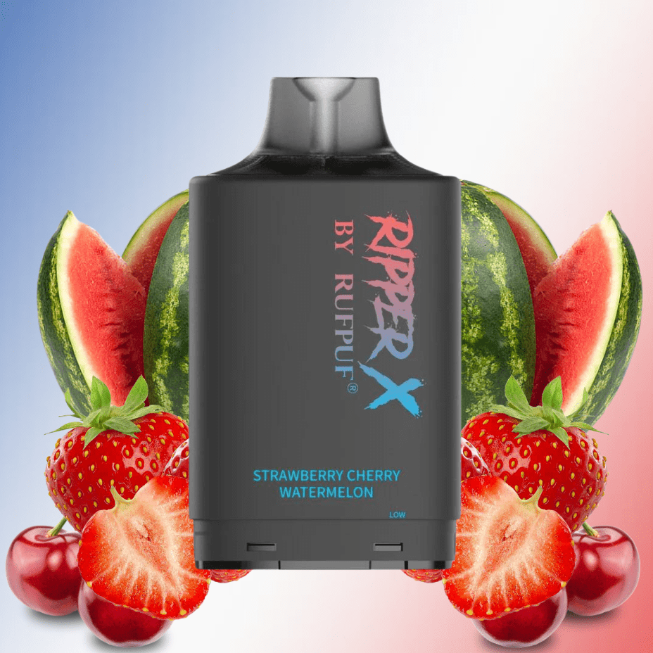 RufPuf Ripper X 20K - Strawberry Cherry Watermelon 20mg / 20000 Puffs Okotoks Vape SuperStore Okotoks Alberta