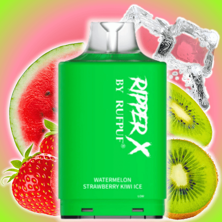 RufPuf Ripper X 20K - Watermelon Strawberry Kiwi Ice 20mg / 20000 Puffs Okotoks Vape SuperStore Okotoks Alberta