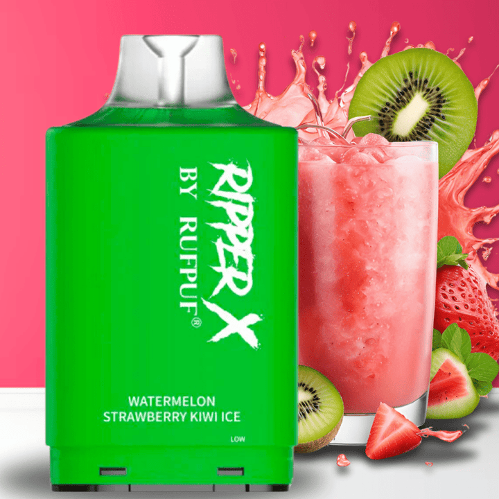 RufPuf Ripper X 25K - Watermelon Strawberry Kiwi Ice 20mg / 25000 Okotoks Vape SuperStore Okotoks Alberta