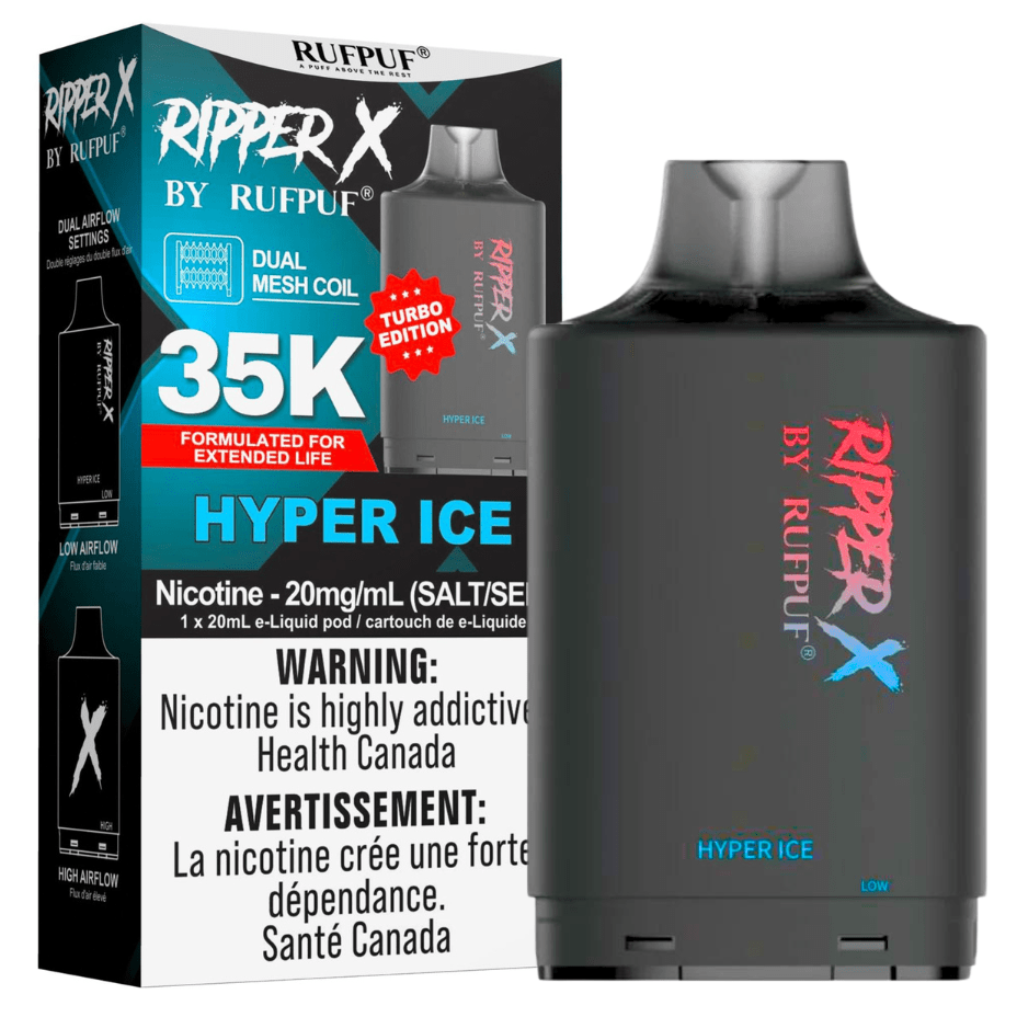 RufPuf Ripper X 35K - Hyper Ice Okotoks Vape SuperStore Okotoks Alberta