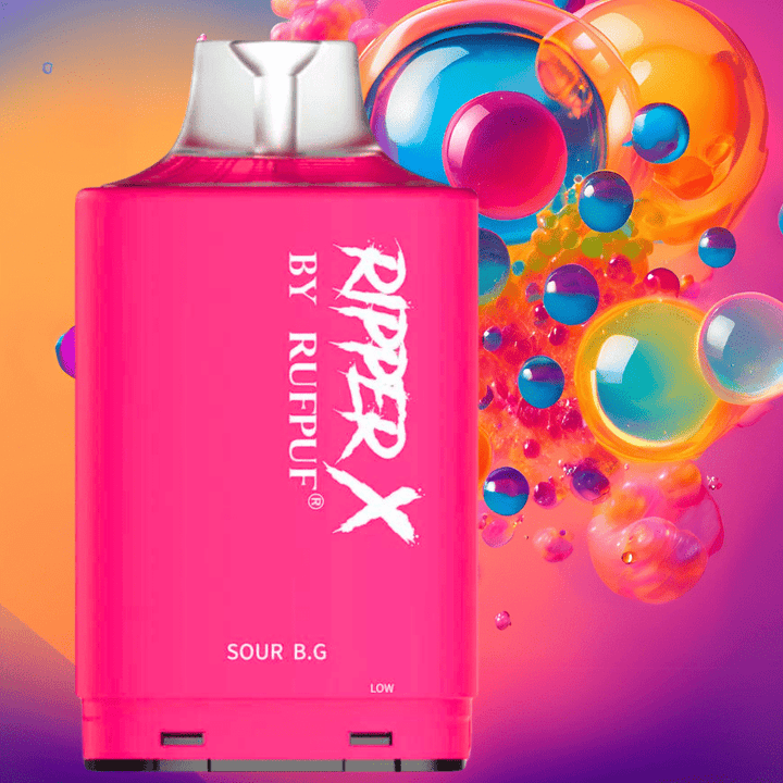 RufPuf Ripper X 50K Turbo Pod - Sour B.G Okotoks Vape SuperStore Okotoks Alberta