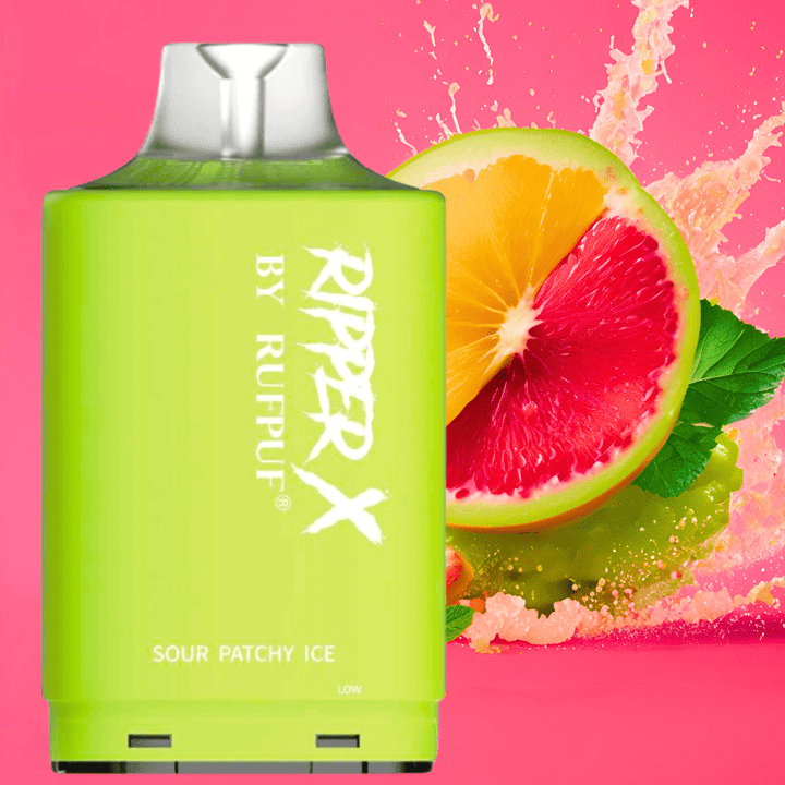 RufPuf Ripper X 50K Turbo Pod - Sour Patchy Ice Okotoks Vape SuperStore Okotoks Alberta