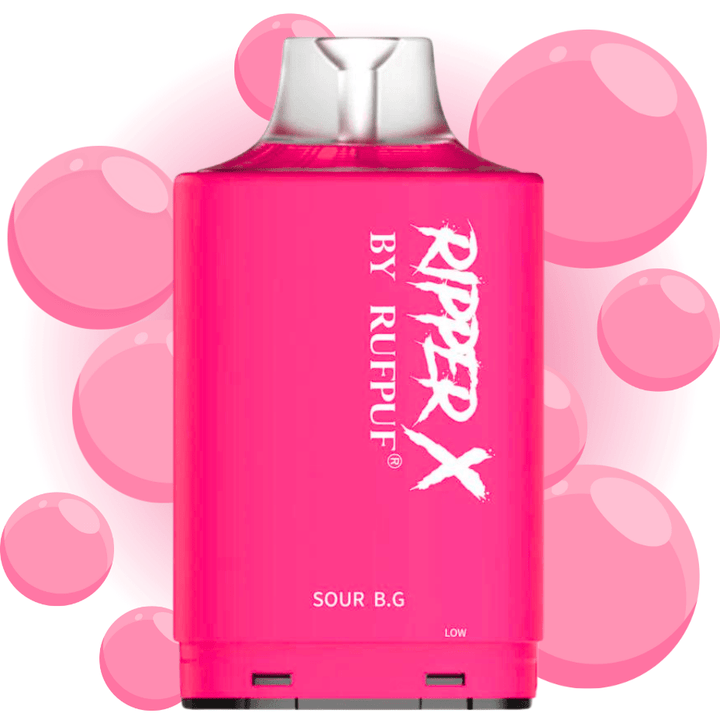 RufPuf Ripper X 50K Turbo Pod - Sour B.G Okotoks Vape SuperStore Okotoks Alberta