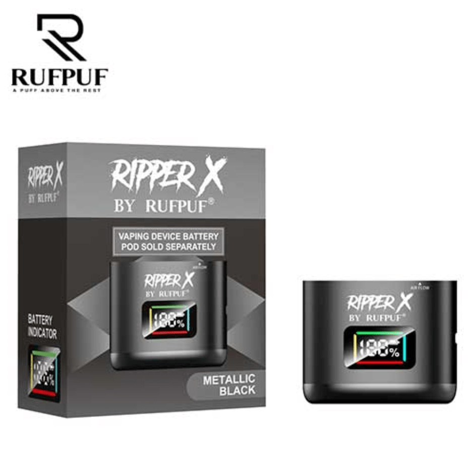 RufPuf Ripper X Batteries Grey Okotoks Vape SuperStore Okotoks Alberta