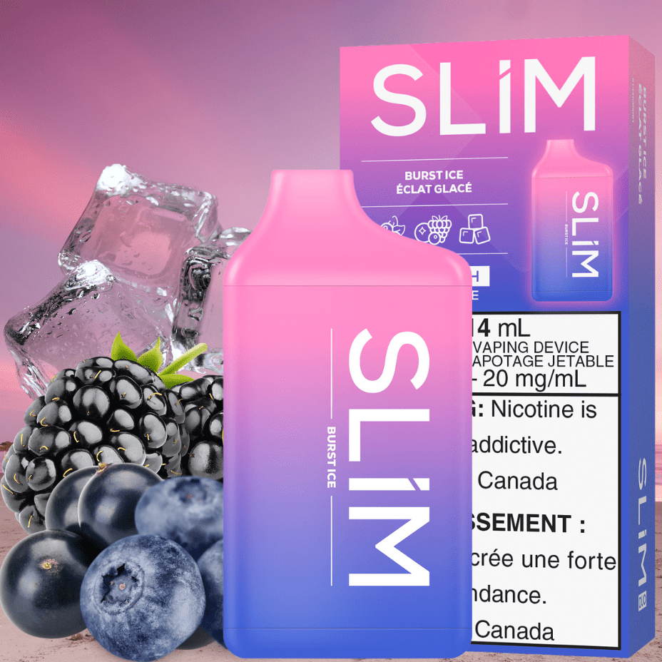 Slim 7500 Rechargeable Disposable-Burst Ice 14mL / 20mg Okotoks Vape SuperStore Okotoks Alberta