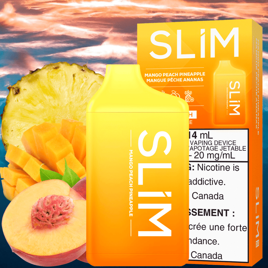 Slim 7500 Rechargeable Disposable Vape-Mango Peach Pineapple 14mL / 20mg Okotoks Vape SuperStore Okotoks Alberta