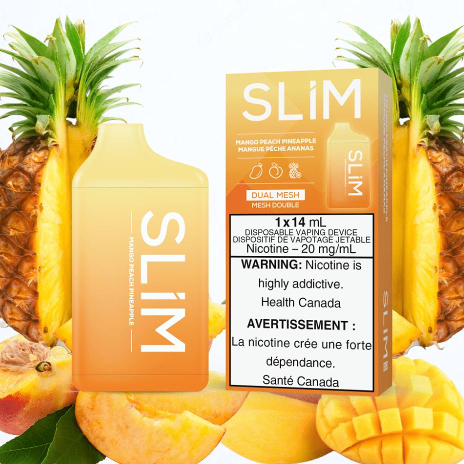 Slim 7500 Rechargeable Disposable Vape-Mango Peach Pineapple 14mL / 20mg Okotoks Vape SuperStore Okotoks Alberta