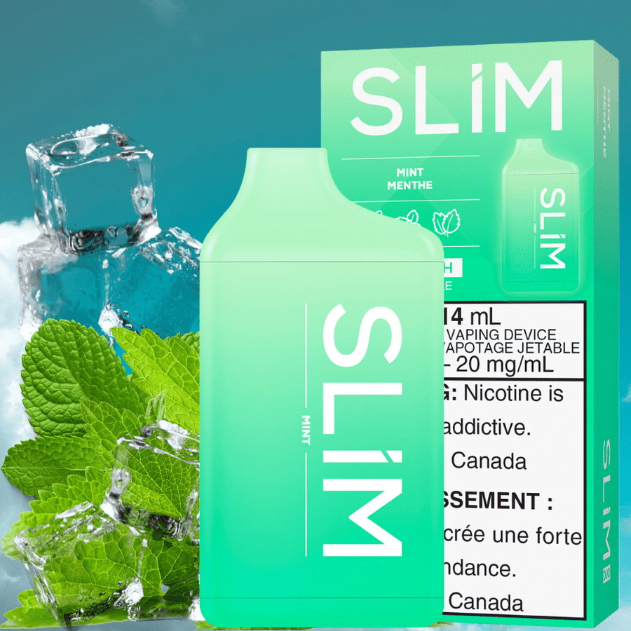 Slim 7500 Rechargeable Disposable Vape-Mint 14mL / 20mg Okotoks Vape SuperStore Okotoks Alberta