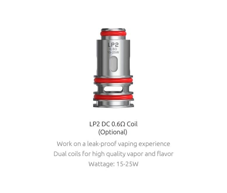 Smok LP2 Replacement Coils-5/pk LP2 DC 0.6ohm MTL Okotoks Vape SuperStore Okotoks Alberta