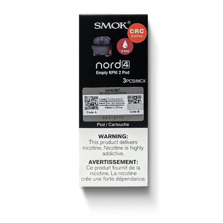 SMOK Nord 4 Replacement Pods - 3pck 3/pkg / RPM2 Pod Okotoks Vape SuperStore Okotoks Alberta