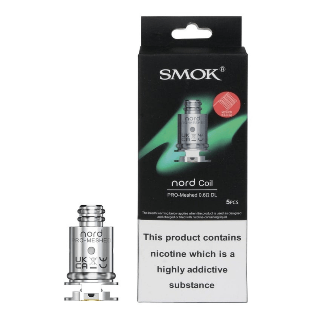 Smok Nord Pro Replacement Coils 5/pkg / Meshed 0.6 ohm DL Okotoks Vape SuperStore Okotoks Alberta