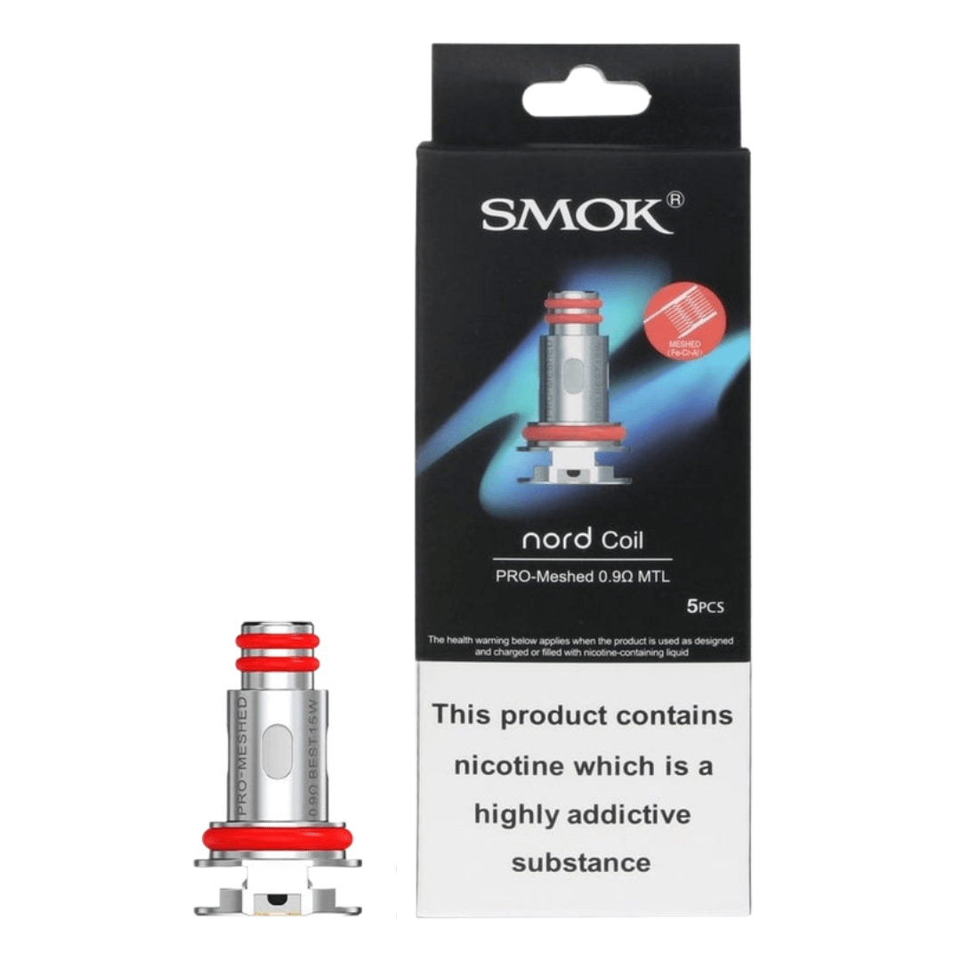 Smok Nord Pro Replacement Coils 5/pkg / Meshed 0.9 ohm MTL Okotoks Vape SuperStore Okotoks Alberta