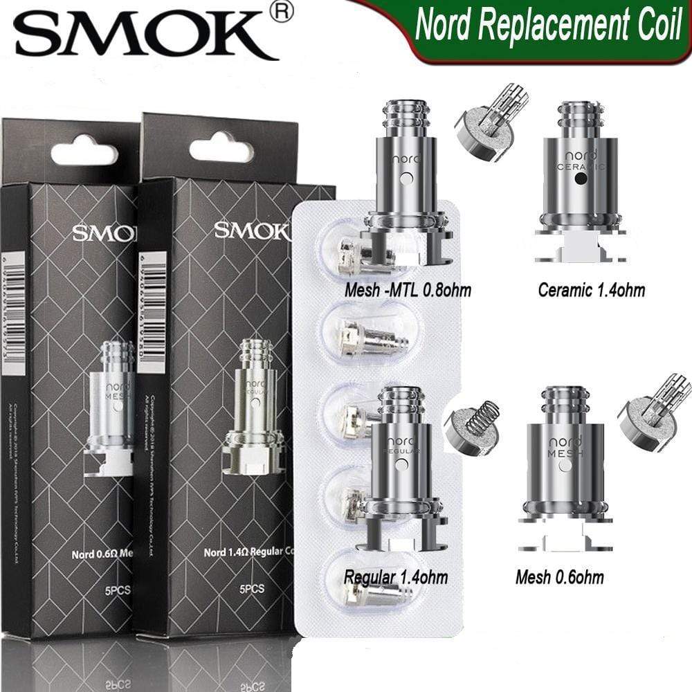 Smok Nord Replacement Coils Dual Ceramic 0.8 5/pkg Okotoks Vape SuperStore Okotoks Alberta