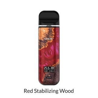 Smok Novo X Pod Kit Red Stab Wood Okotoks Vape SuperStore Okotoks Alberta