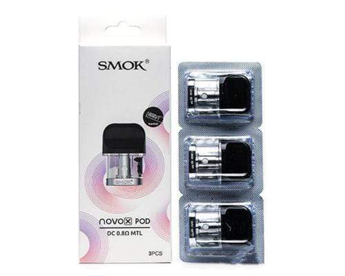 Smok Novo X Replacement Pods-3/pkg 0.8 DC MTL Okotoks Vape SuperStore Okotoks Alberta