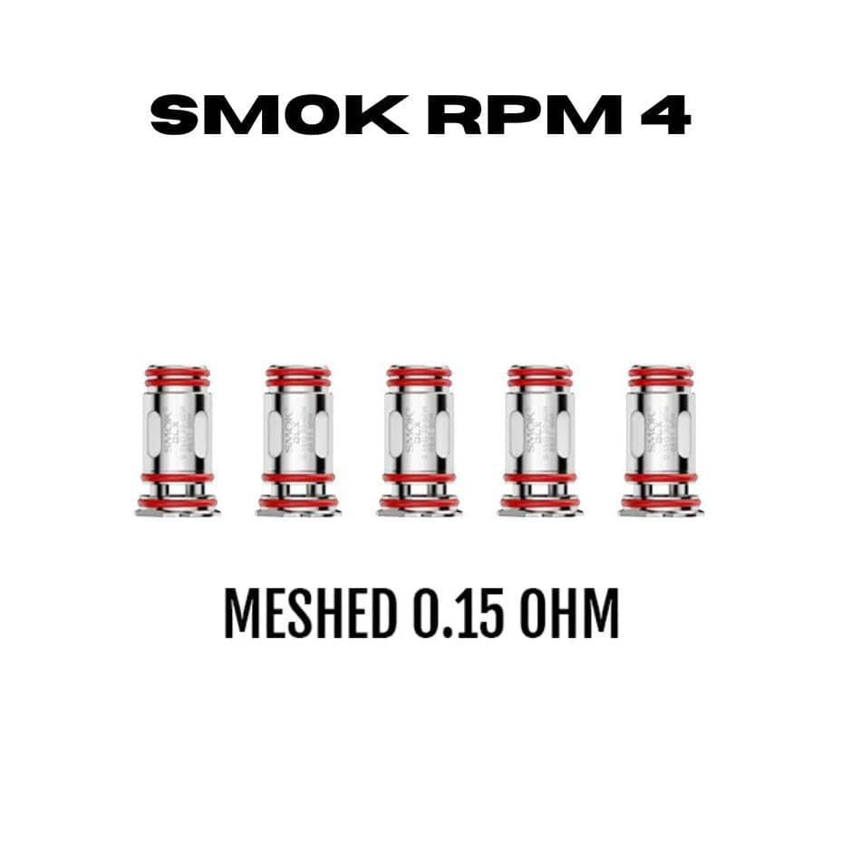 Smok RPM 4 Replacement Coils-5pk 0.15Ω (30-60W) Okotoks Vape SuperStore Okotoks Alberta