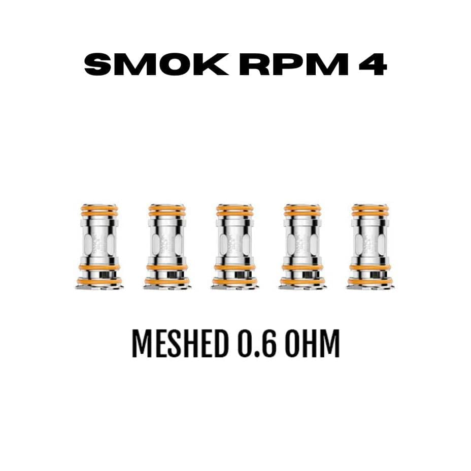 Smok RPM 4 Replacement Coils-5pk 0.6Ω (10-30W) Okotoks Vape SuperStore Okotoks Alberta
