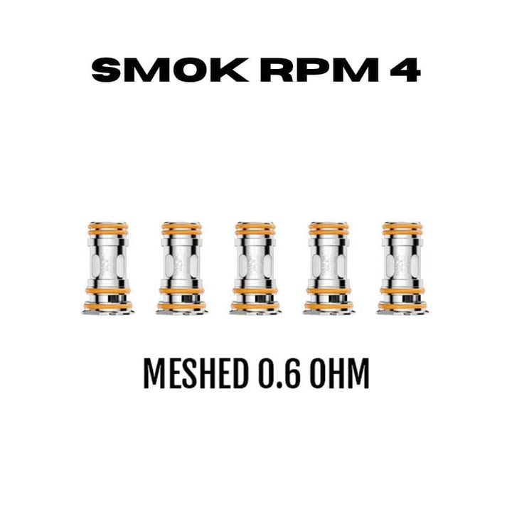 Smok RPM 4 Replacement Coils-5pk 0.6Ω (10-30W) Okotoks Vape SuperStore Okotoks Alberta