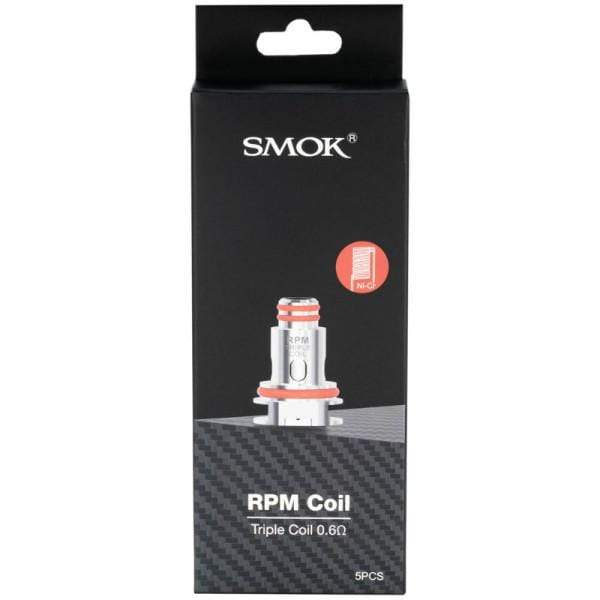 Smok RPM Coils-5/pkg Triple-0.6 Okotoks Vape SuperStore Okotoks Alberta