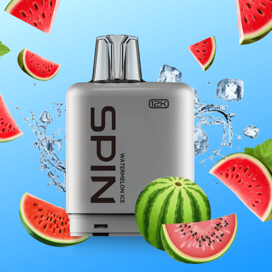 Spin Fizz X Pod 12000 - Watermelon Ice 12000 Puffs / 20mg Okotoks Vape SuperStore Okotoks Alberta