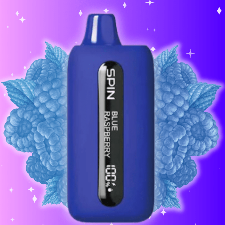 Spin T9000 Disposable Vape-Blue Raspberry 20mg / 9000 Puffs Okotoks Vape SuperStore Okotoks Alberta