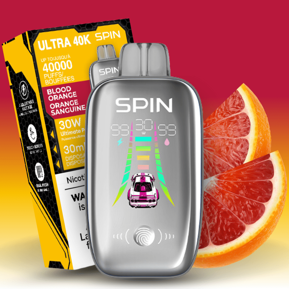 Spin Ultra 40k Disposable Vape - Blood Orange 40000 puffs / 20mg Okotoks Vape SuperStore Okotoks Alberta