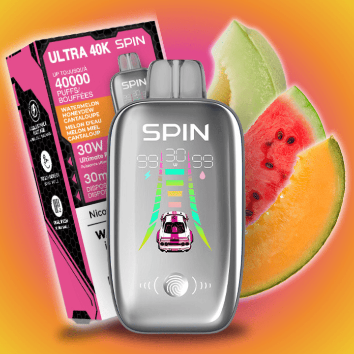 Spin Ultra 40k Disposable Vape - Watermelon Honeydew Cantaloupe 40000 / 20mg Okotoks Vape SuperStore Okotoks Alberta