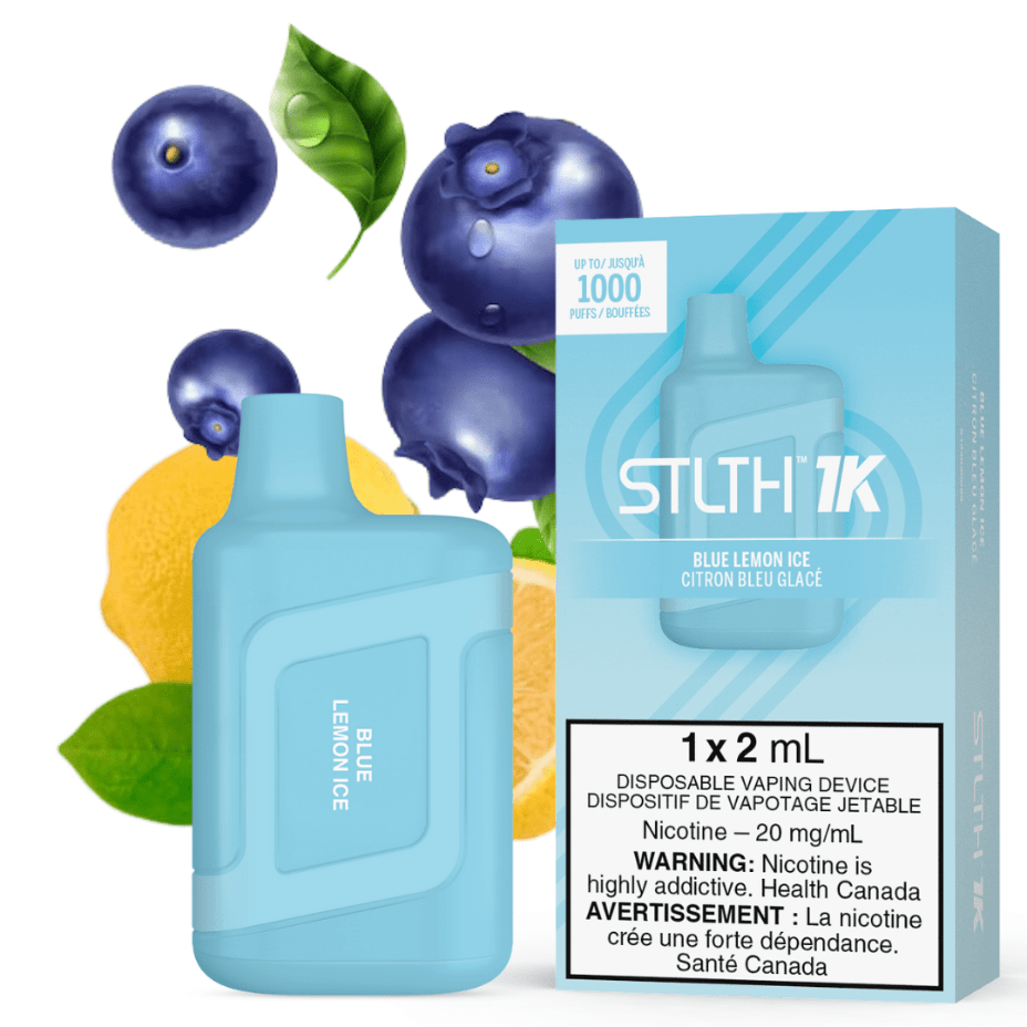 STLTH 1K Disposable Vape-Blue Lemon Ice 20mg Okotoks Vape SuperStore Okotoks Alberta