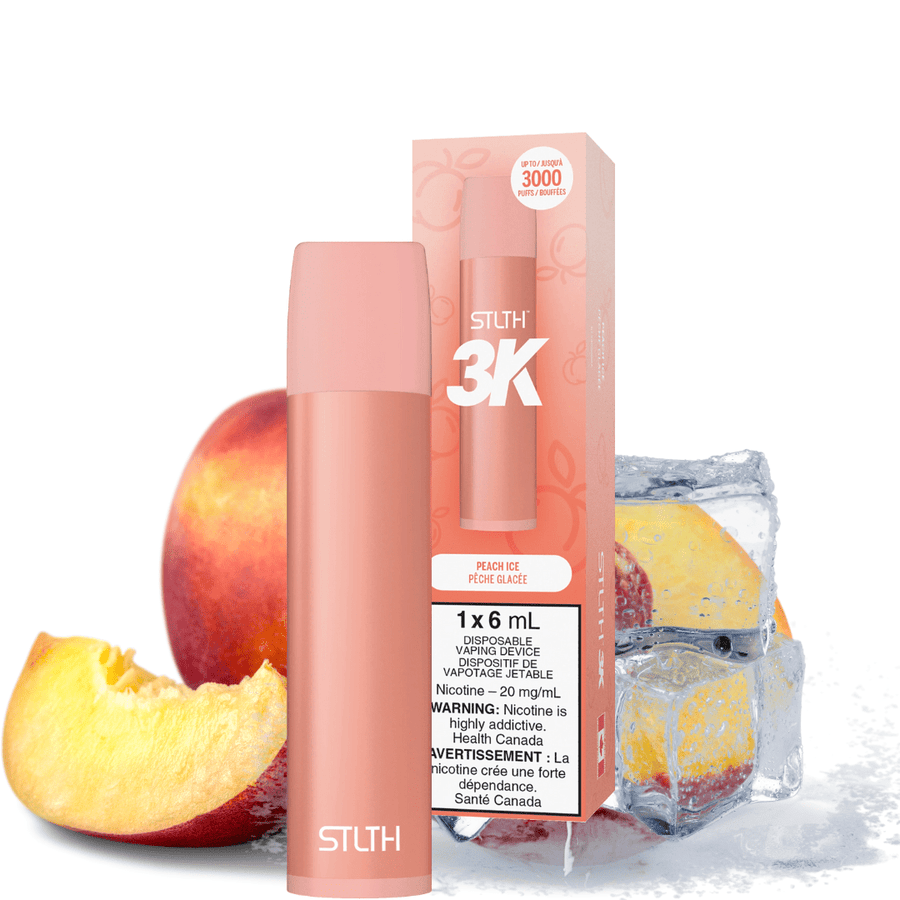 STLTH 3K Disposable Vape Peach Ice 20mg / 6ml Okotoks Vape SuperStore Okotoks Alberta