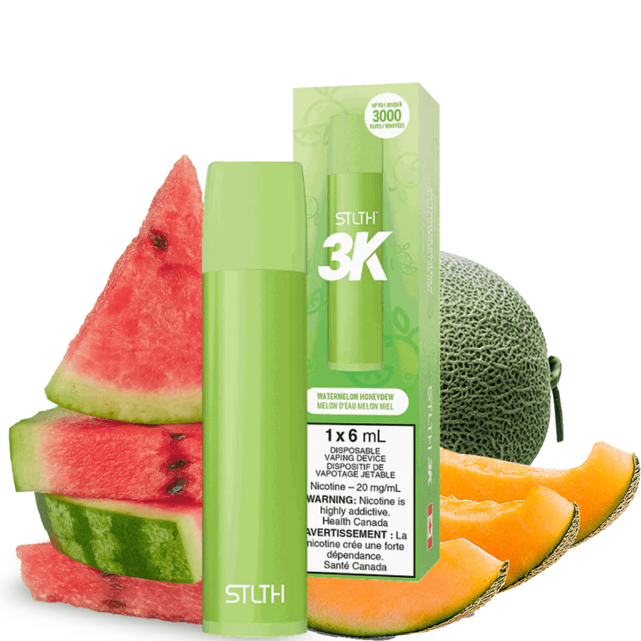 STLTH 3K Disposable Vape Watermelon Honeydew 20mg / 6ml Okotoks Vape SuperStore Okotoks Alberta