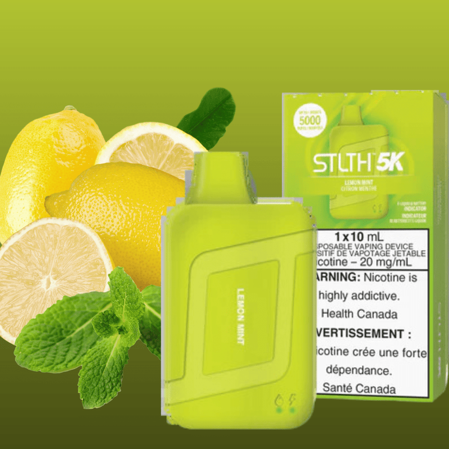 STLTH 5K Disposable Vape-Lemon Mint 5000 Puffs / 20mg Okotoks Vape SuperStore Okotoks Alberta