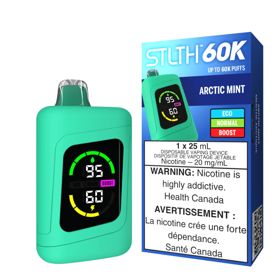 STLTH 60k Disposable Vape-Arctic Ice Okotoks Vape SuperStore Okotoks Alberta