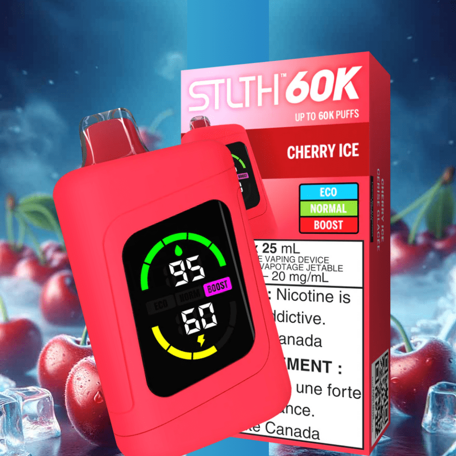 STLTH 60k Disposable Vape-Cherry Ice Okotoks Vape SuperStore Okotoks Alberta