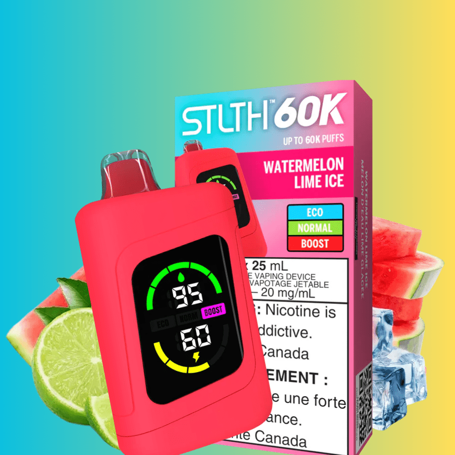 STLTH 60k Disposable Vape-Watermelon Lime Ice Okotoks Vape SuperStore Okotoks Alberta