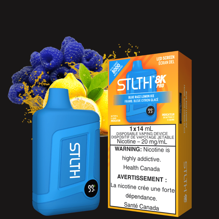 STLTH 8K PRO Disposable Vape-Blue Raspberry Lemon 20mg Okotoks Vape SuperStore Okotoks Alberta