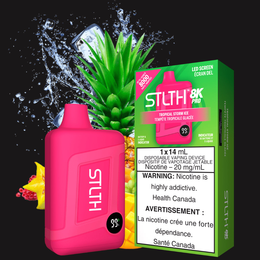 STLTH 8K PRO Disposable Vape-Tropical Storm Ice 20mg Okotoks Vape SuperStore Okotoks Alberta