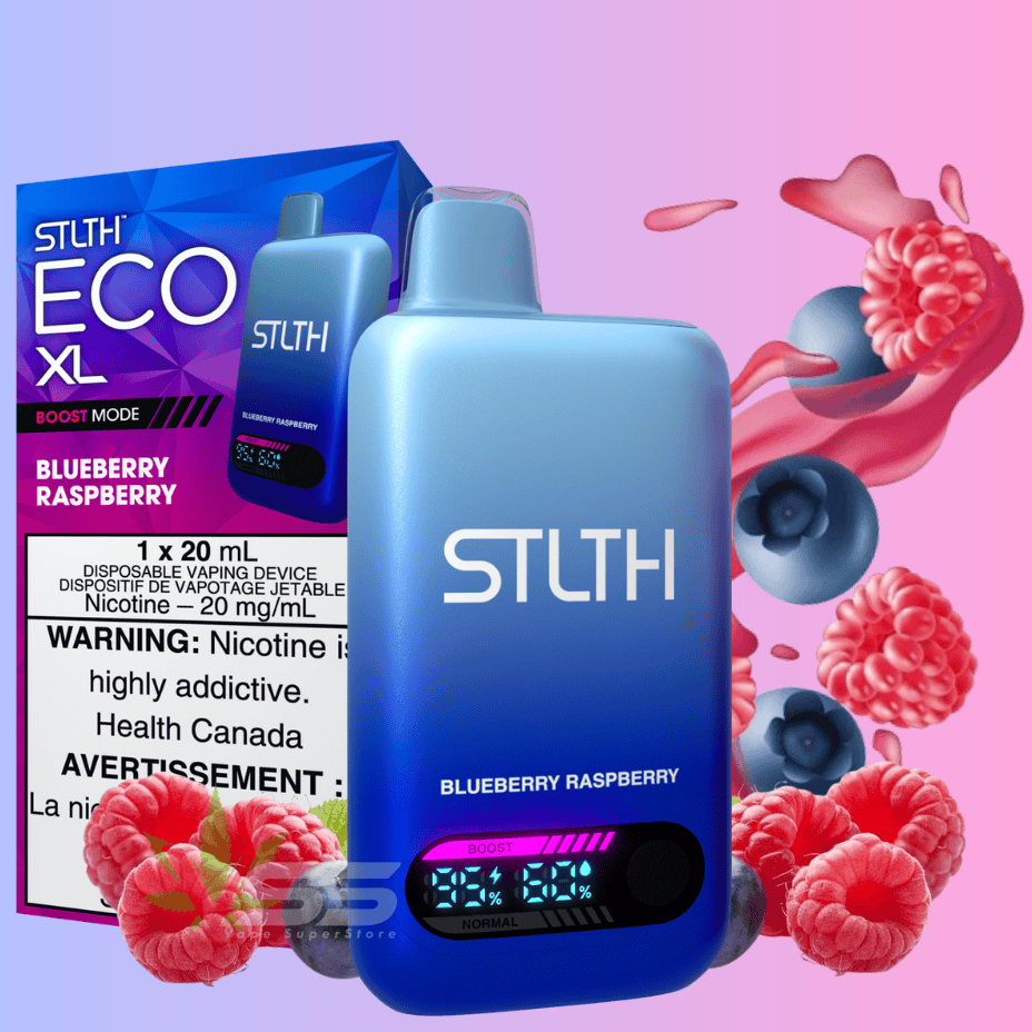STLTH Eco XL Disposable Vape - Blueberry Raspberry Okotoks Vape SuperStore Okotoks Alberta