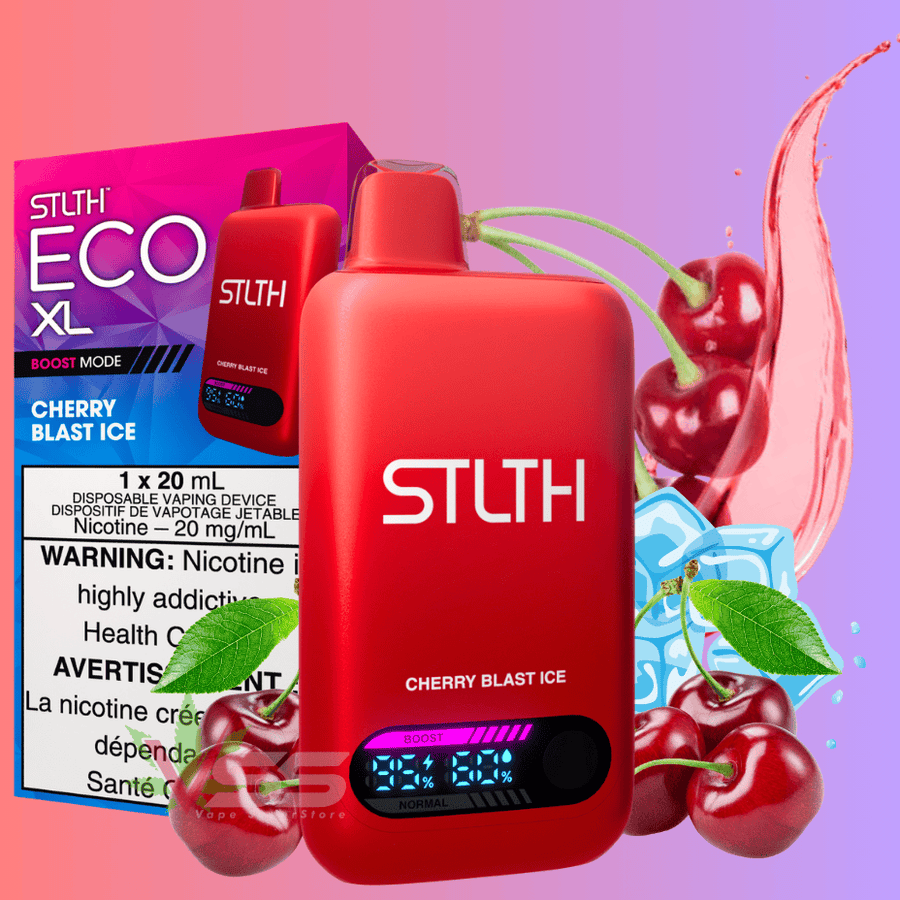 STLTH Eco XL Disposable Vape - Cherry Blast Ice Okotoks Vape SuperStore Okotoks Alberta
