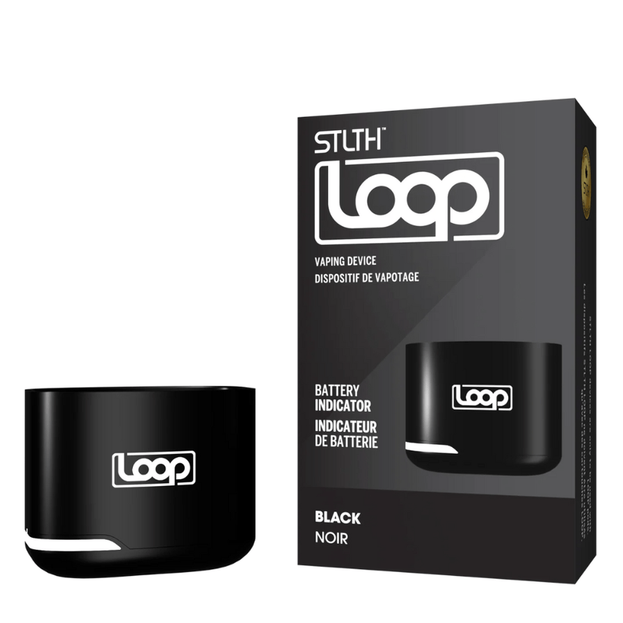 STLTH Loop Closed Pod Device 600mAh / Black Okotoks Vape SuperStore Okotoks Alberta