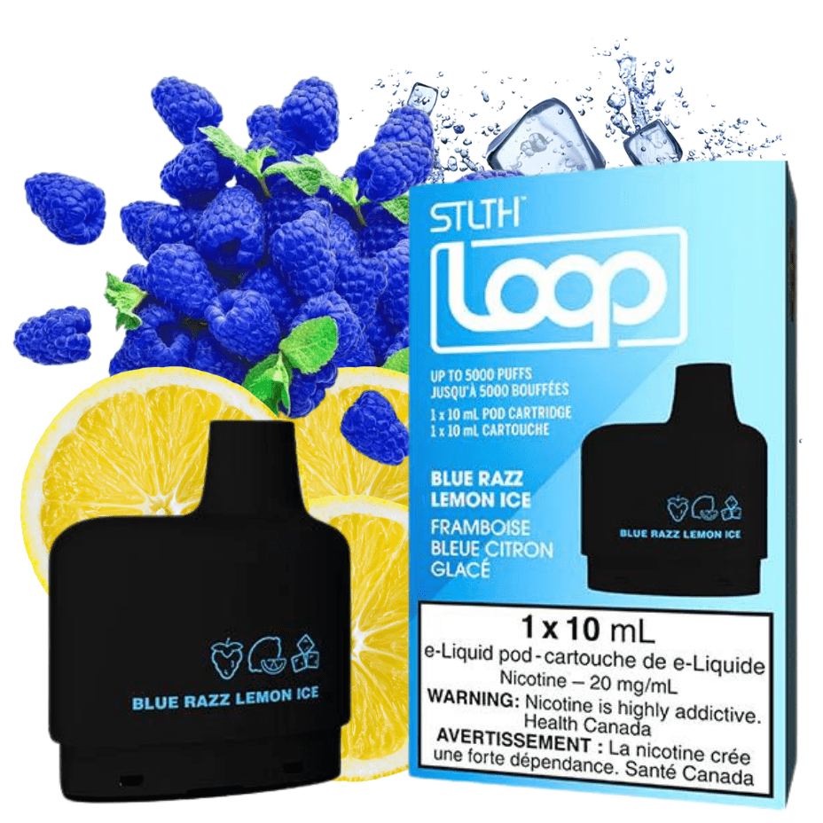 STLTH Loop Pods-Blue Razz Lemon Ice 20mg / 5000Puffs Okotoks Vape SuperStore Okotoks Alberta