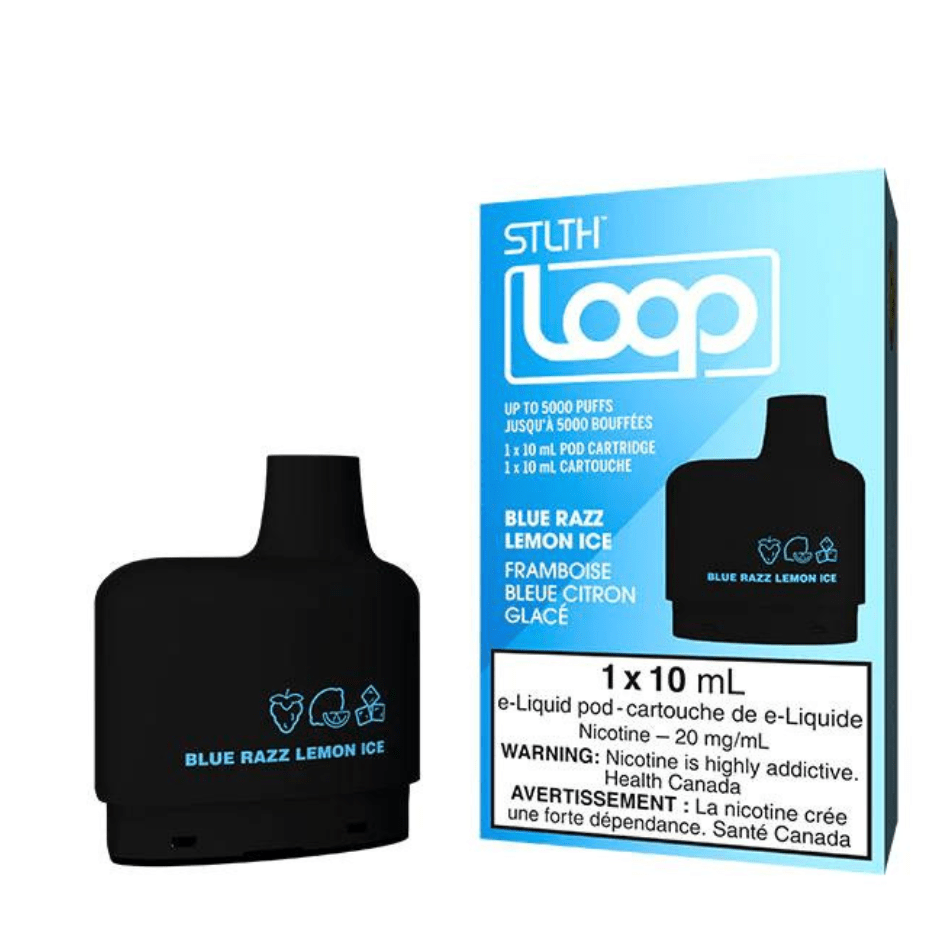 STLTH Loop Pods-Blue Razz Lemon Ice 20mg / 5000Puffs Okotoks Vape SuperStore Okotoks Alberta