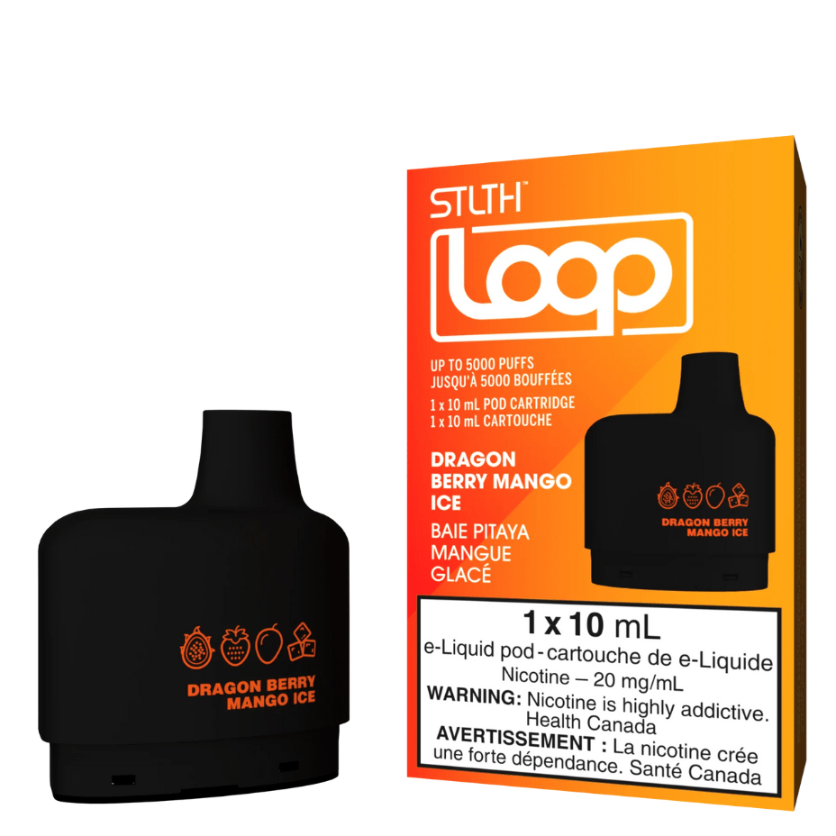 STLTH Loop Pods-Dragon Berry Mango Ice 20mg / 5000Puffs Okotoks Vape SuperStore Okotoks Alberta